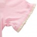 2015 New Little Maven Baby Girl Child Pink Cotton Short Sleeve Butterfly T-shirt Top Tee