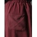 Vintage Embroidery Pocket Loose Elastic Waist Women Pants