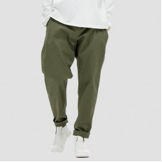 Men Cotton Solid Color Multi Pockets Harem Pants